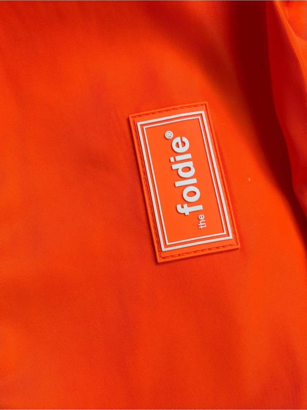 The Foldie Orange Packable Tote Bag